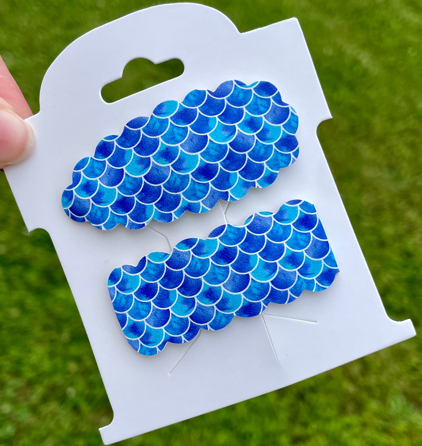 Royal Blue Mermaid Snap Clips