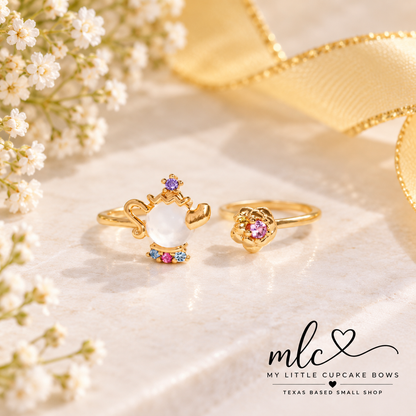 Beauty & the Beast Inspired Adjustable Rings