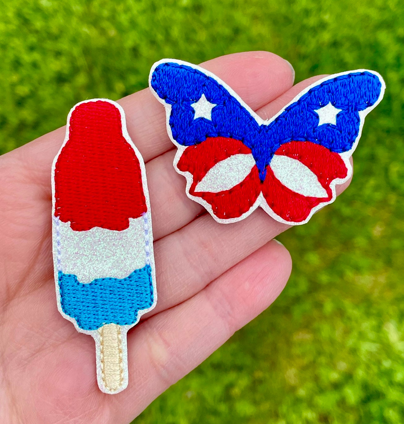 Patriotic Feltie Clips