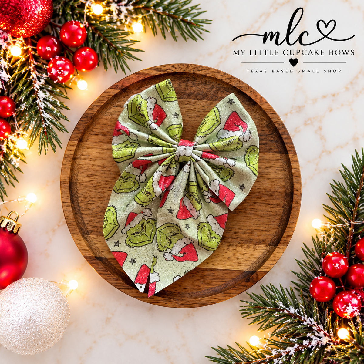 Pinkmas Ribbed Sailor Bows