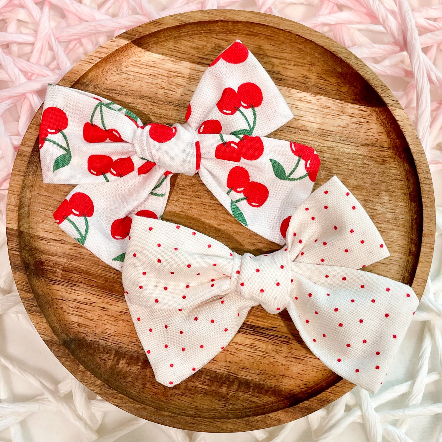 Cherries & Dots Hand Tied