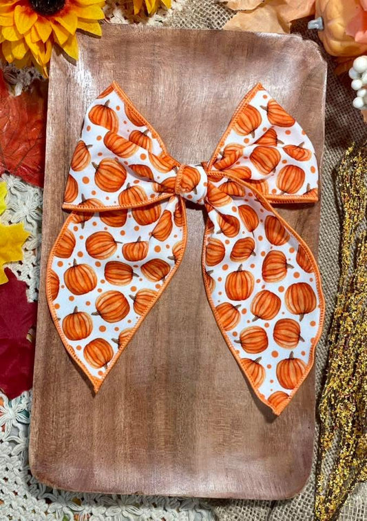 Pumpkins & Dots 5.5in Serged