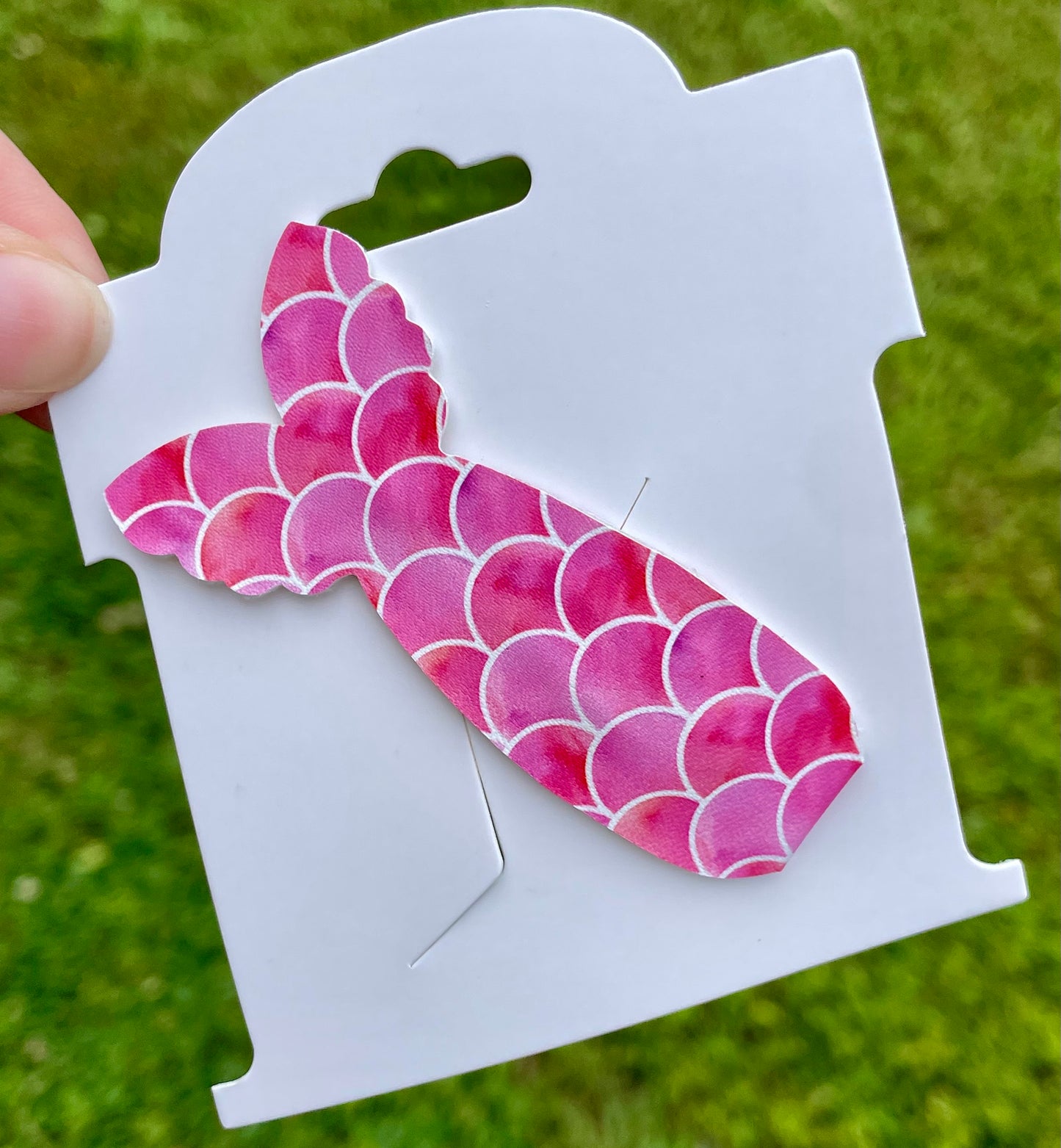 Pink Mermaid Snap Clip