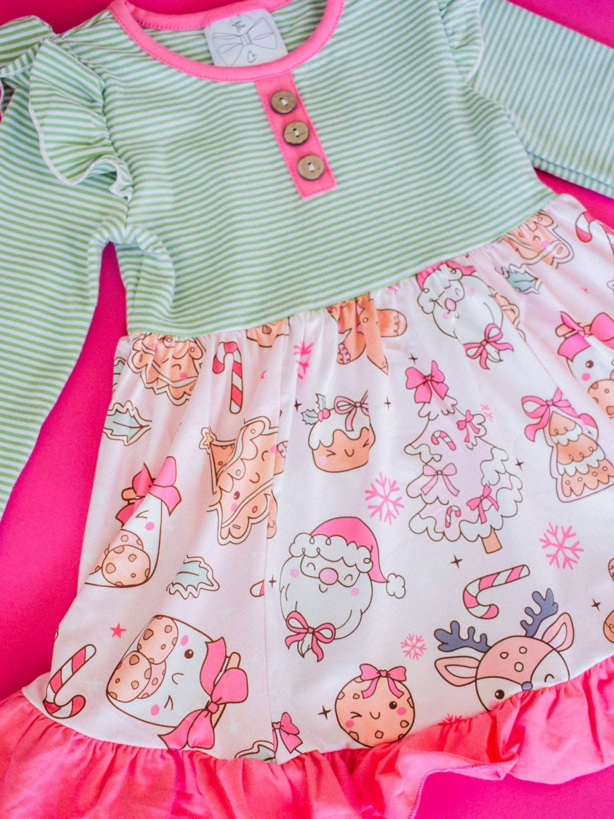 Gingerbread Heaven Girls Twirl Dress