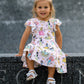 Dainty Princess Ruffle Sleeve Girls Dress