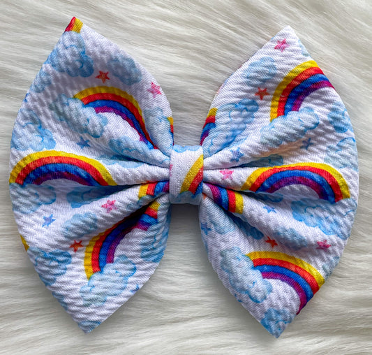 Rainbow Day Fabric Bow