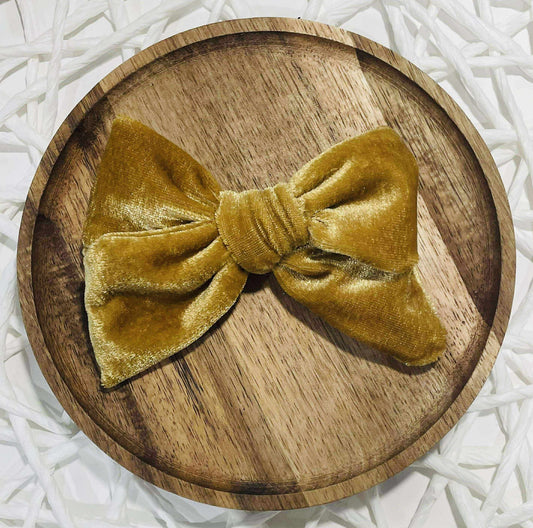 Gold Velvet Hand Tied