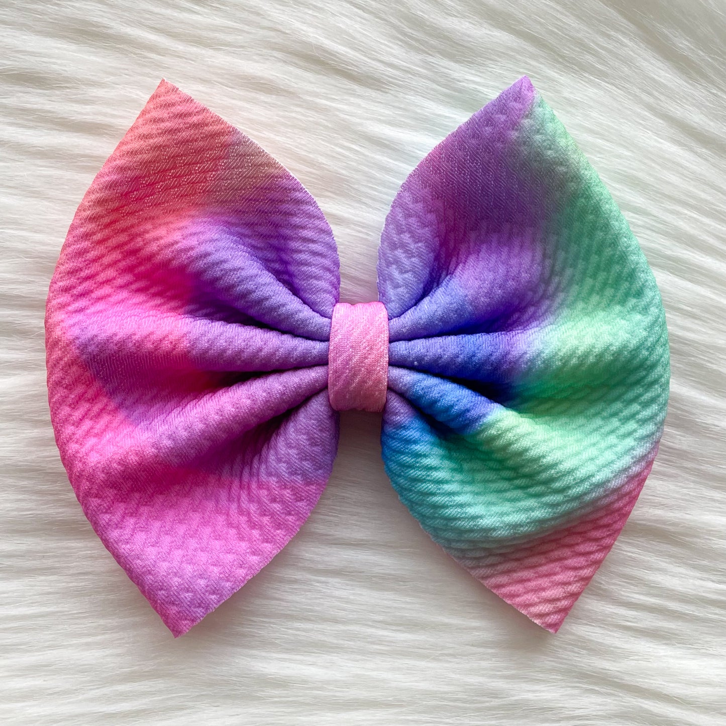 Watercolor Ombre Fabric Bow