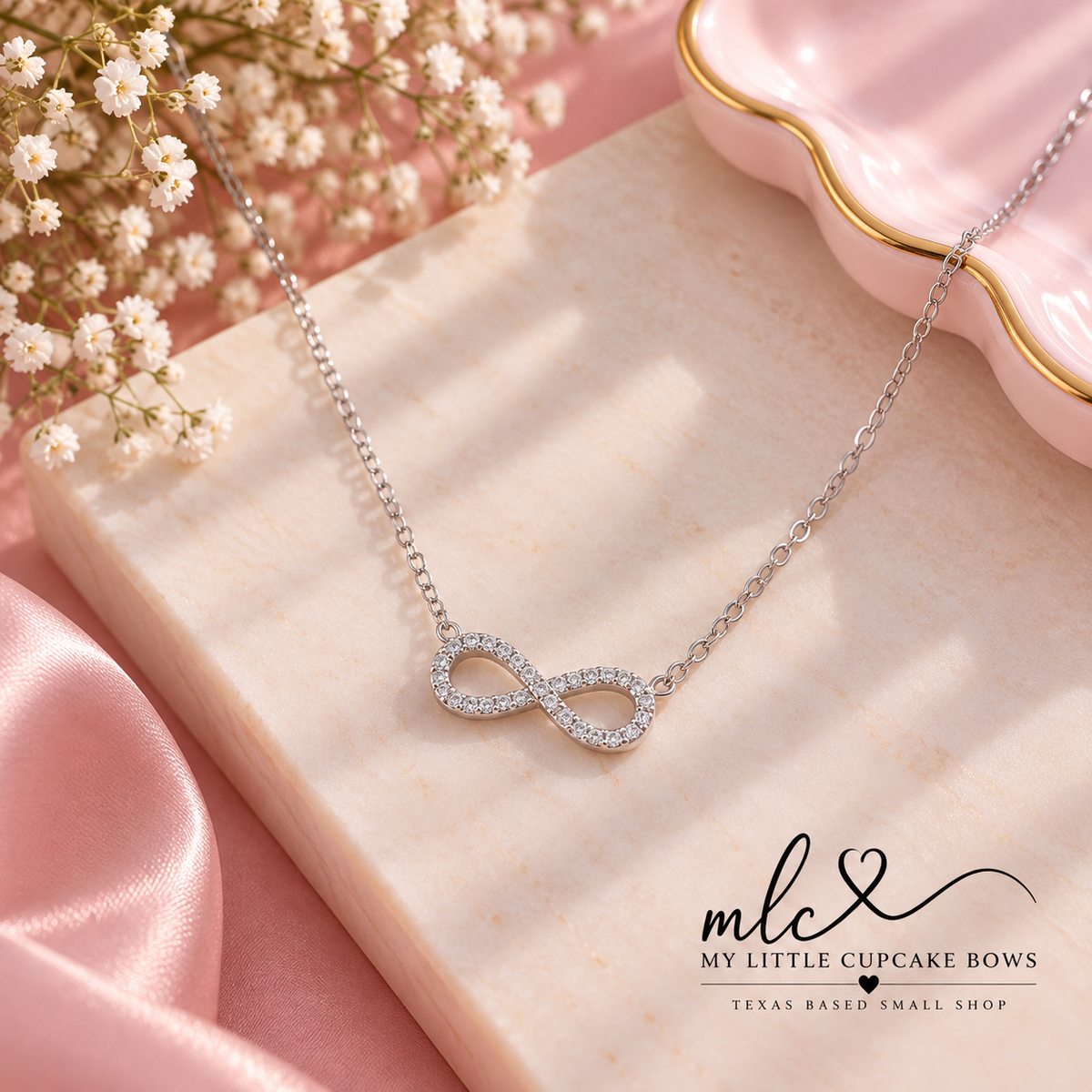 Sparkling Infinity Necklace