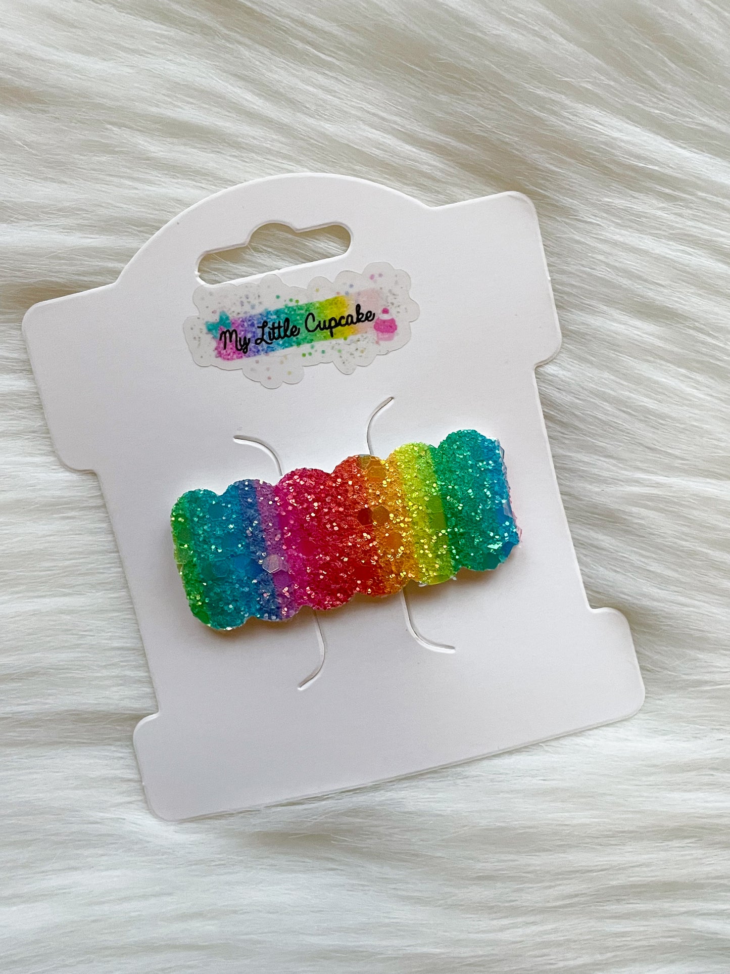 Ombre Watercolor Shimmer Snap Clip