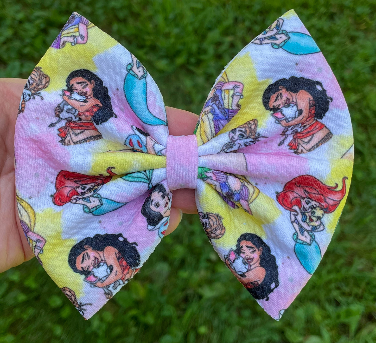 Princess & Buddies Fabric Bow