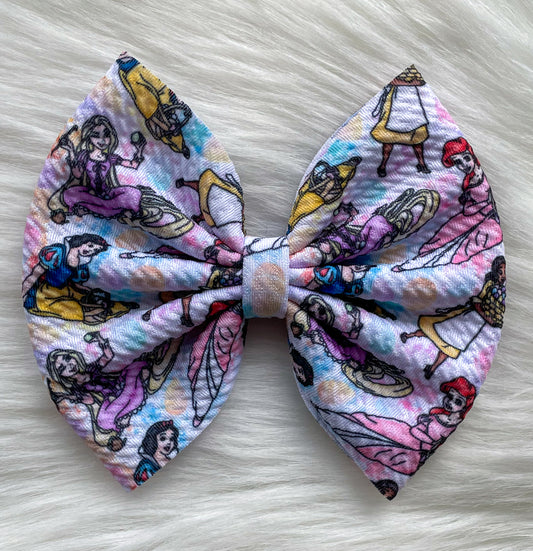 Princess Easter Fabric Bow