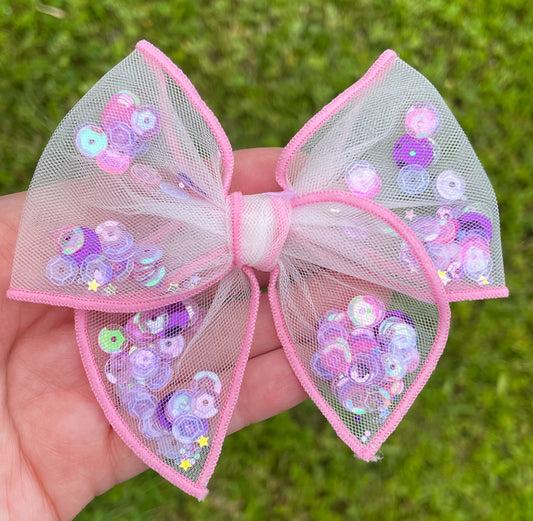 Mermaid Sequin Shaker Bow