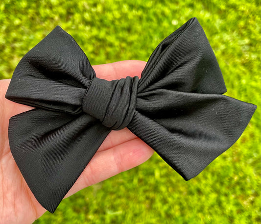 Black Swim 5in Hand Tied Bow