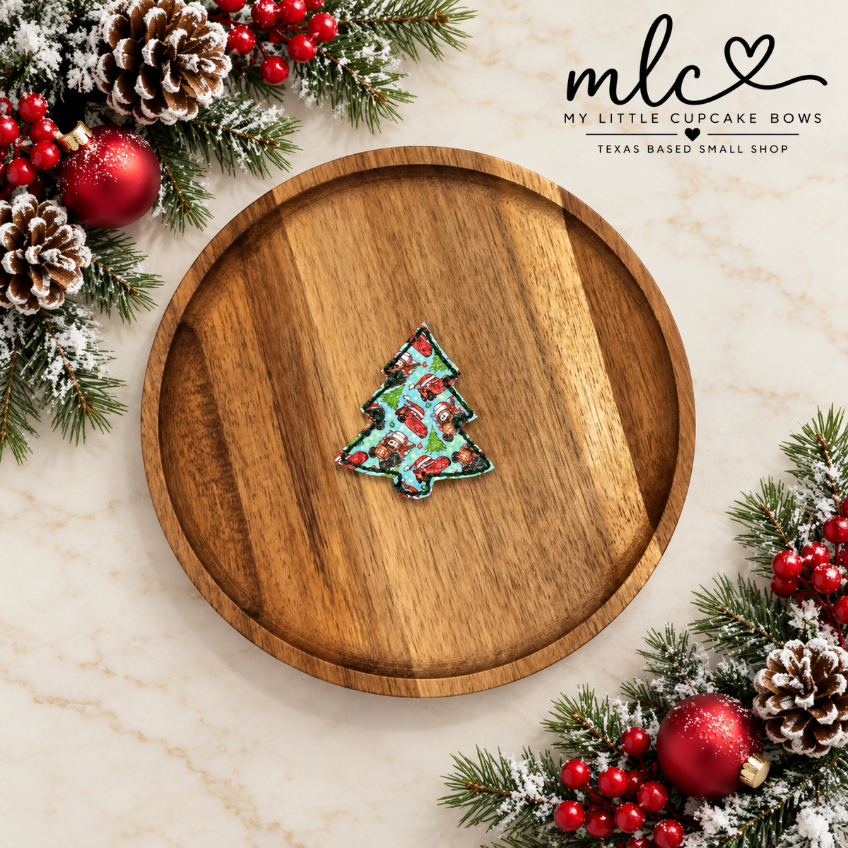 Cars Christmas Tree Feltie Clip