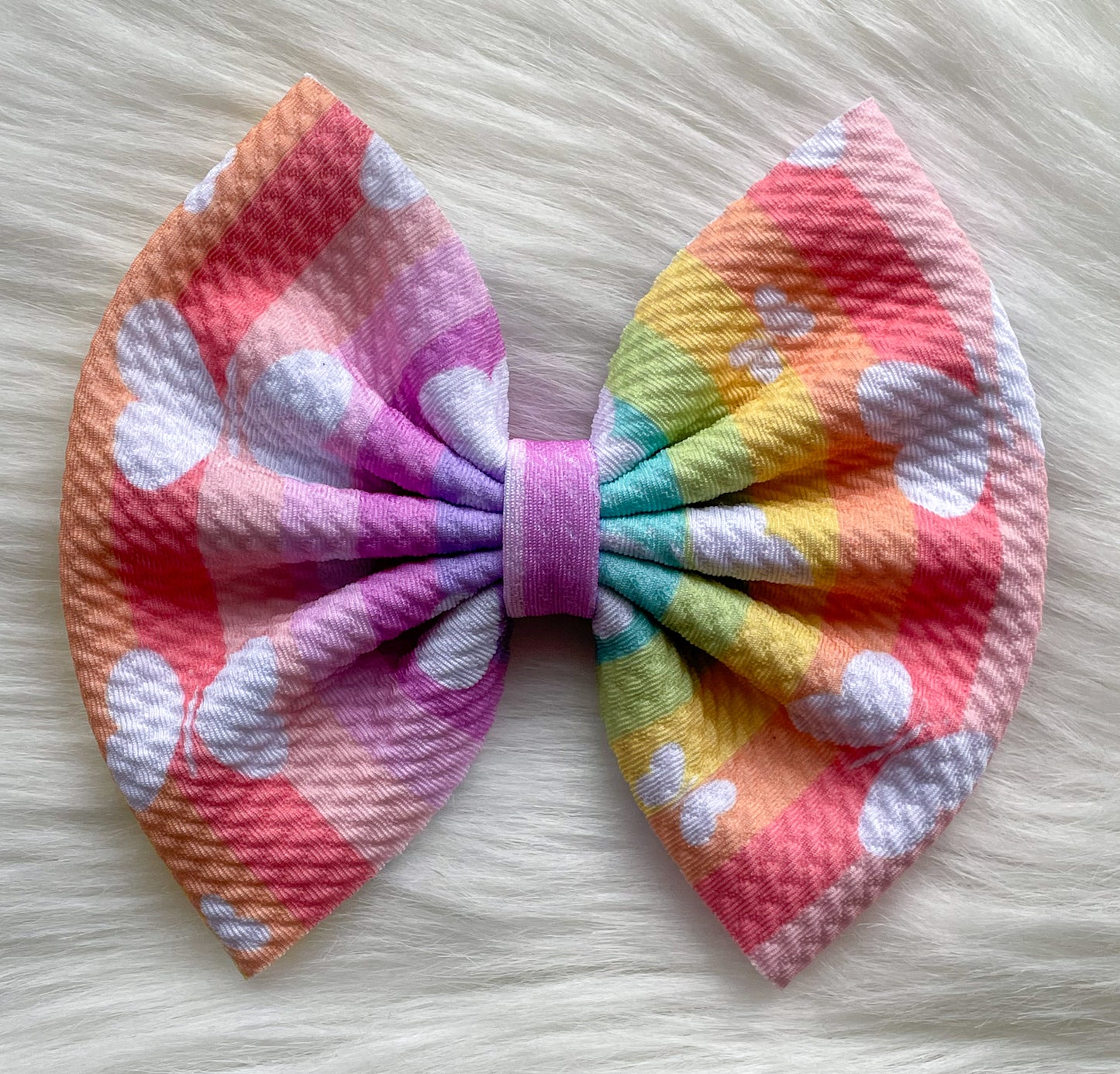 Butterflies Ombre Fabric Bow