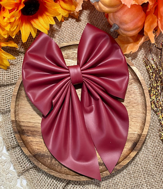Maroon Pleather Fabric