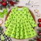Green Guy Faces Twirl Dress