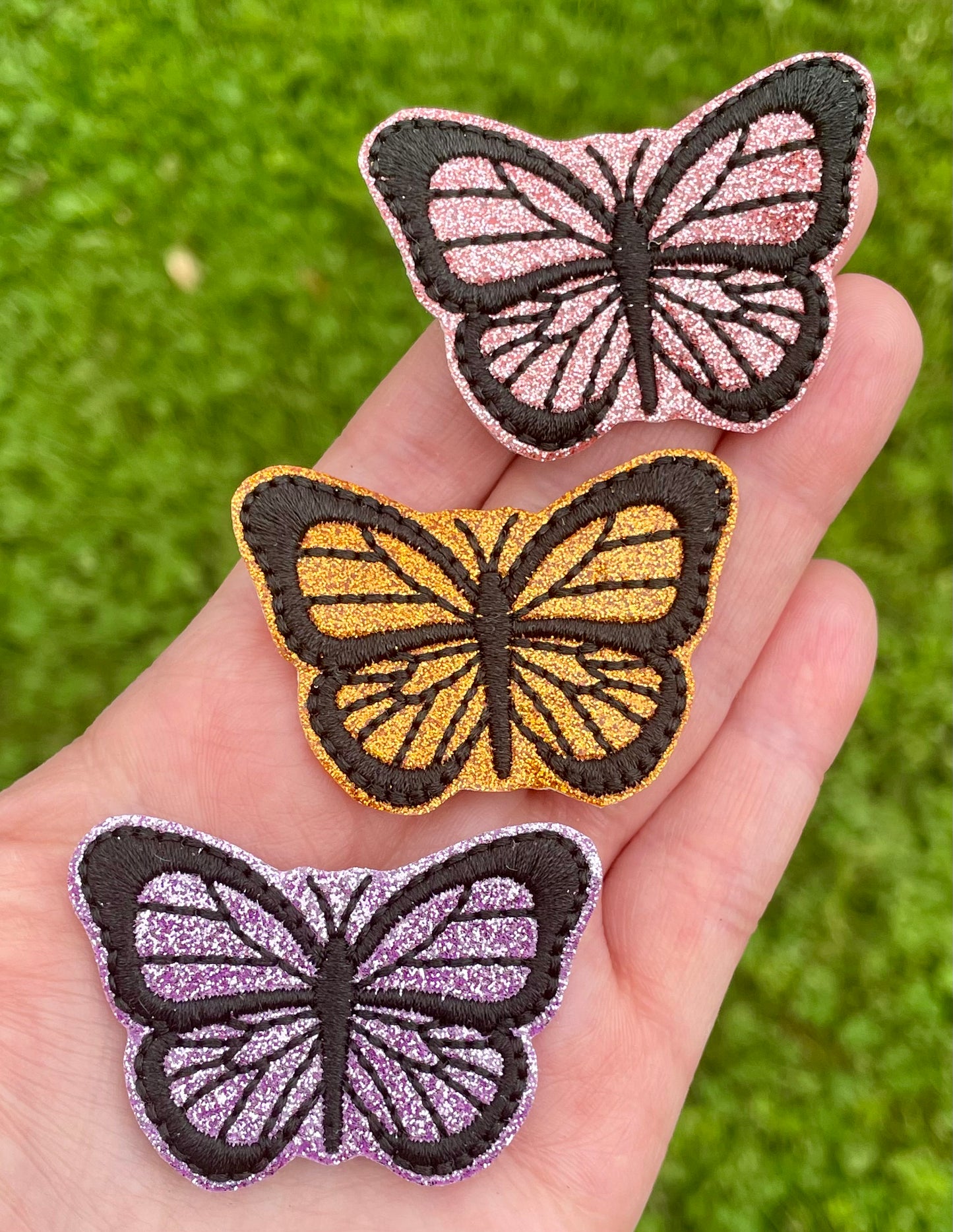 Monarch Butterflies Feltie Clips