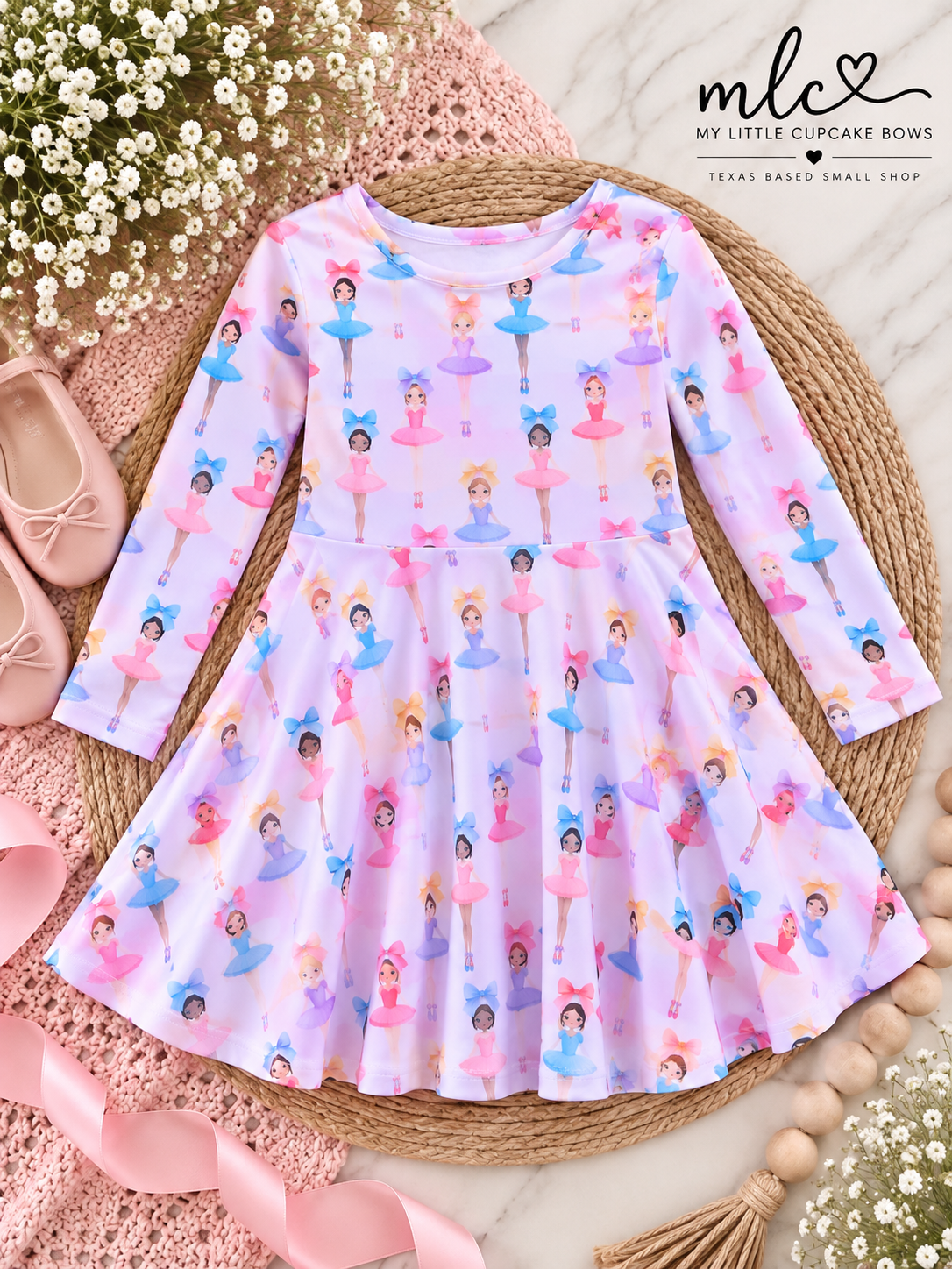 Fall Colorful Ballet Twirl Dress