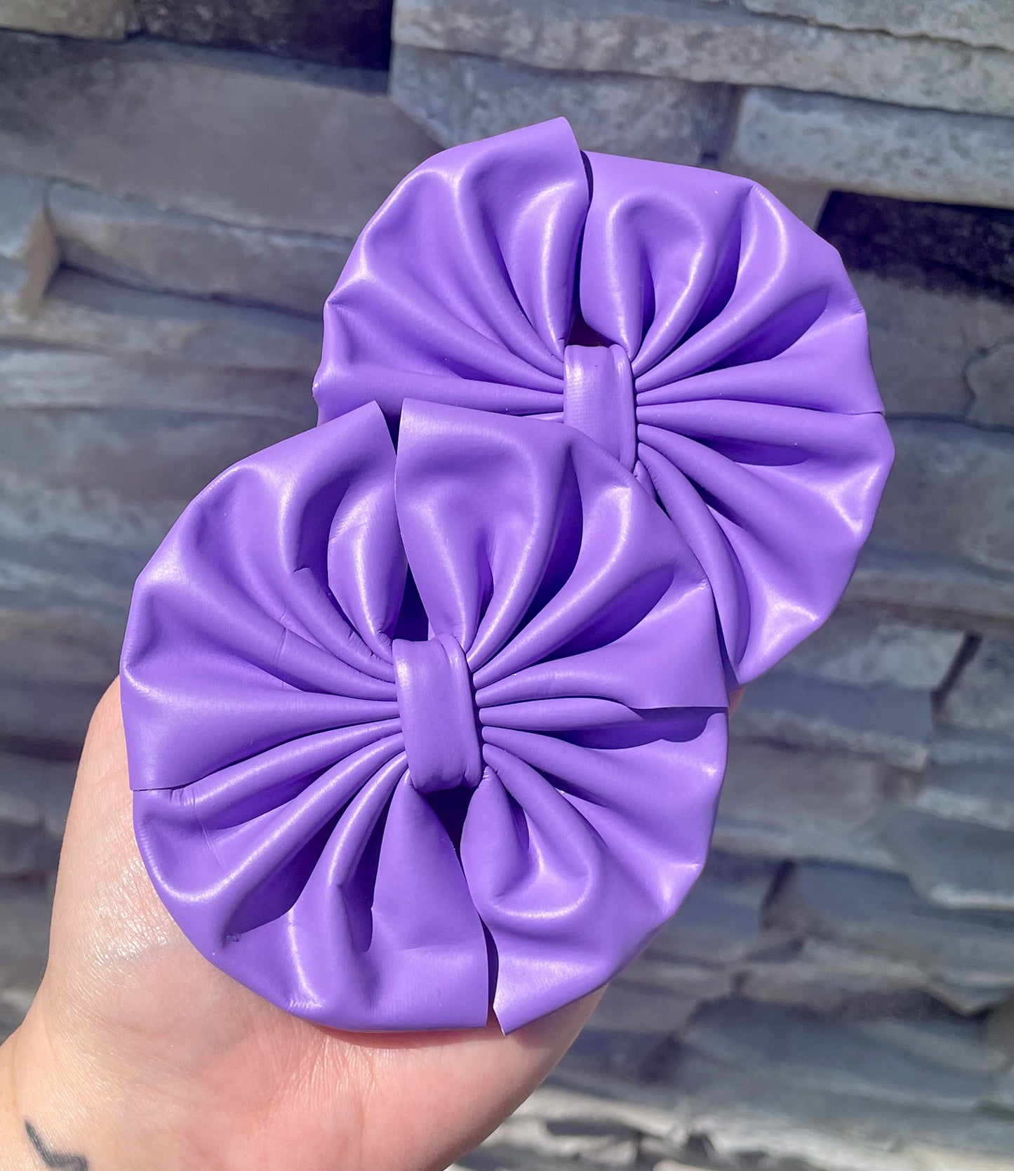 Neon Purple Pleather Fabric