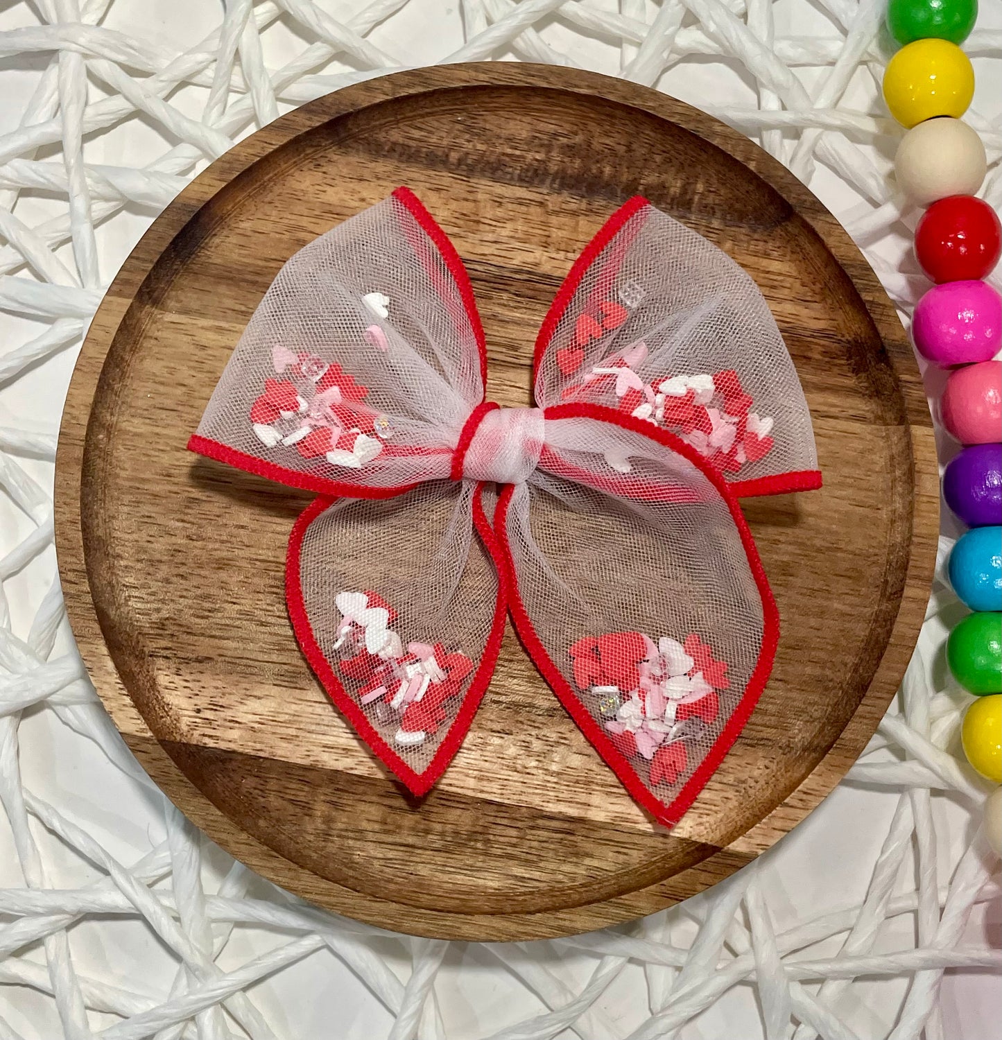 Tiny Hearts Shaker Bow