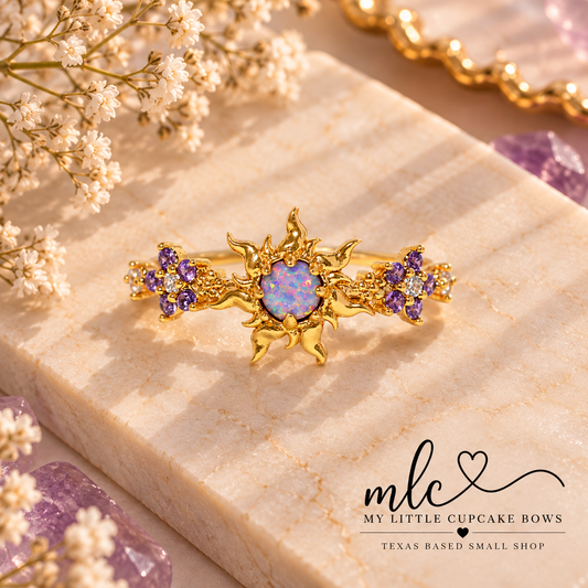 Rupunzel-Inspired Sun Adjustable Ring