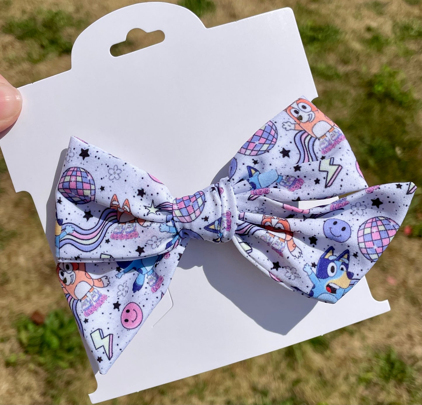 Disco Heelers 5in Hand Tied Bow