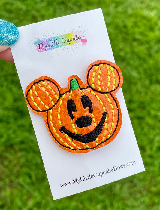 Mickey Pumpkin Feltie