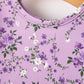 Lavender Floral Twirl Dress
