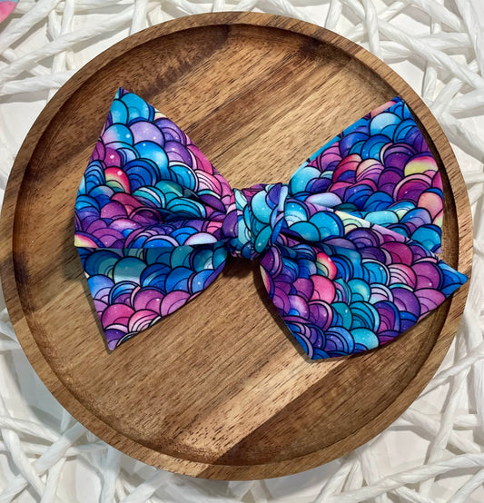 Stained Glass Mermaid 5in Hand Tied