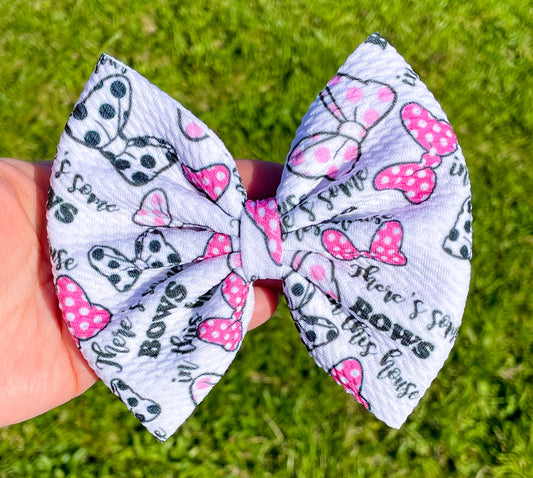 Bows In This House Fabric Bow