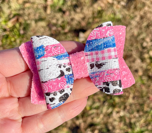 Pink Cowgirl Brushstroke 3in Original