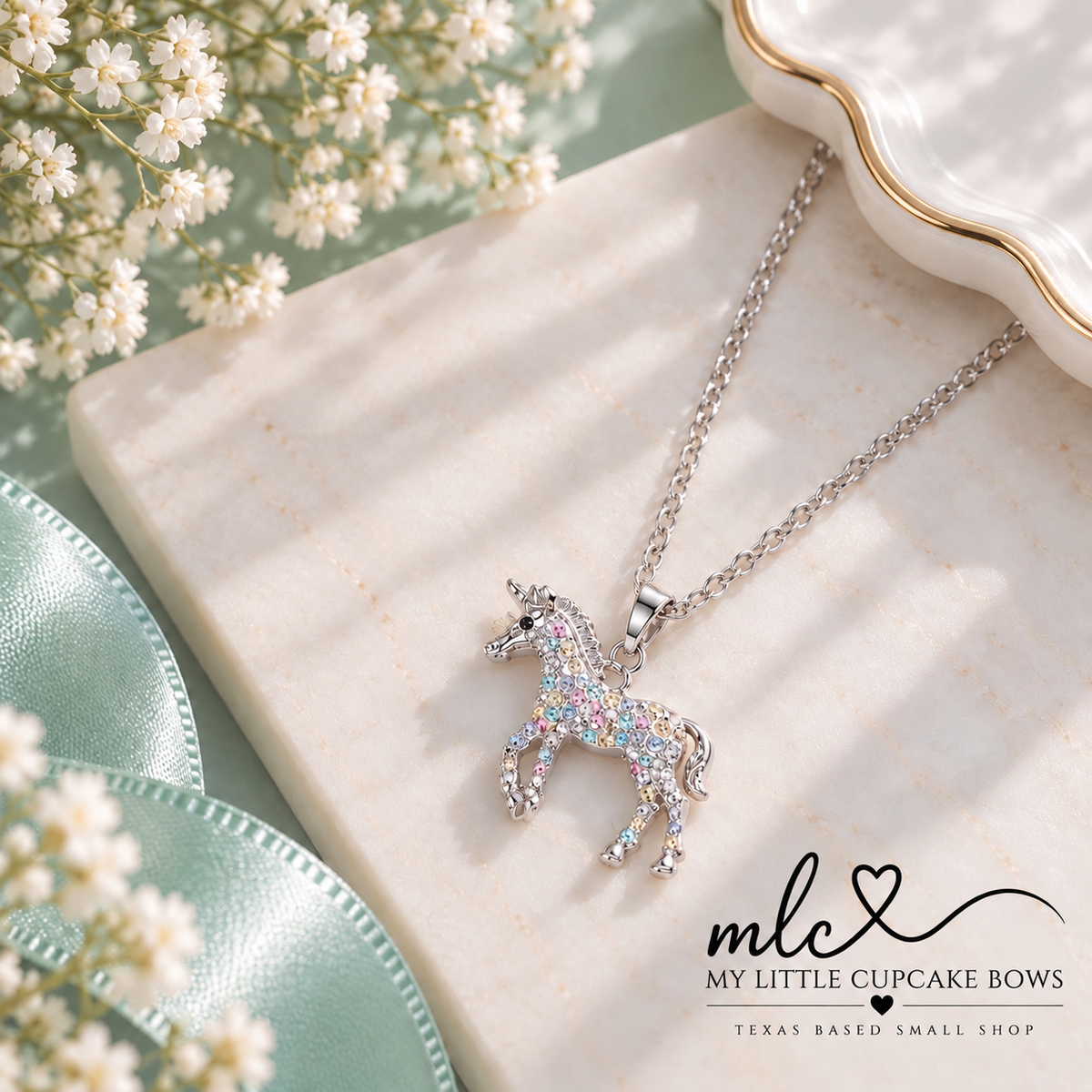 Sparkling Unicorn Necklace