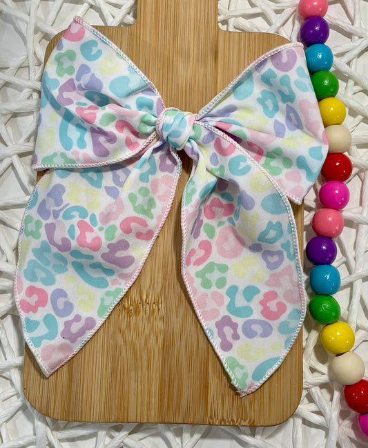 Pastel Leopard 5.5in Serged