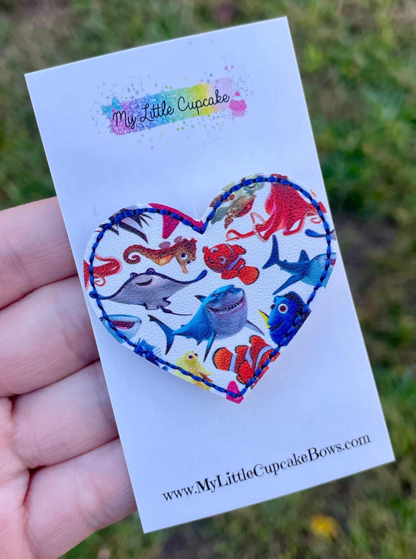 Finding Nemo Heart Feltie Clip