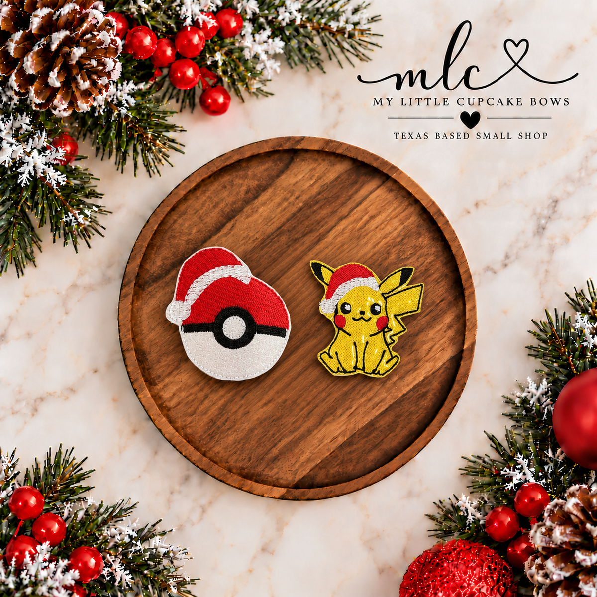 Poke Christmas Feltie Clip