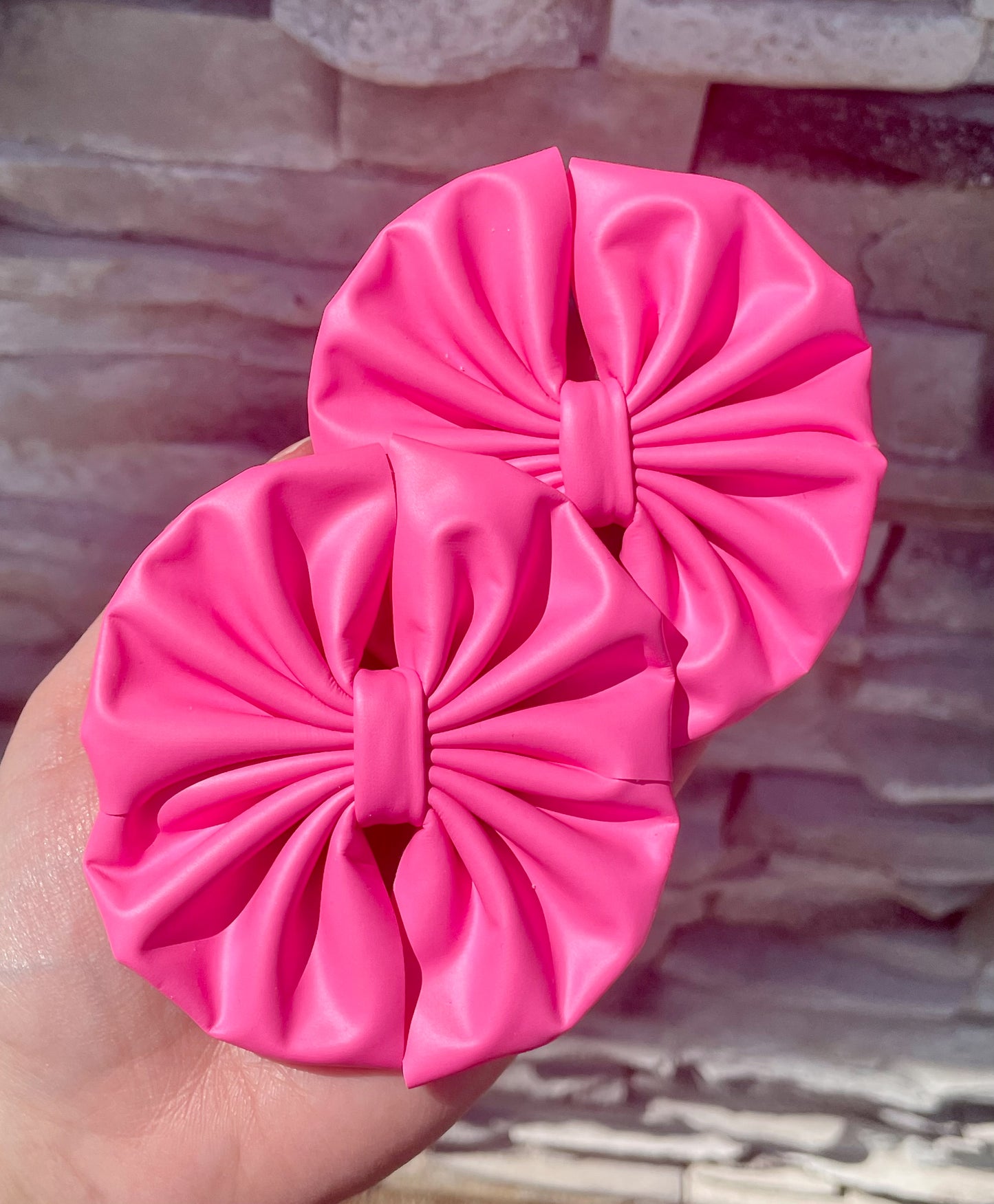 Neon Pink Pleather Fabric