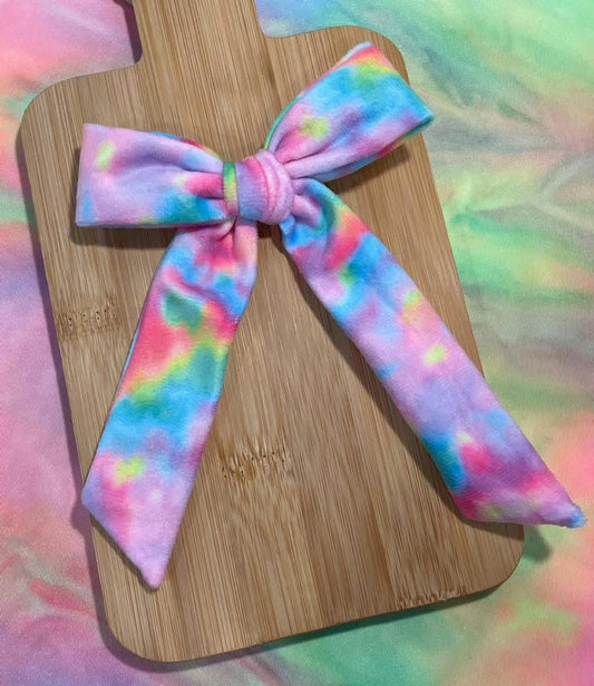 Tie Dye Velvet Long Tail