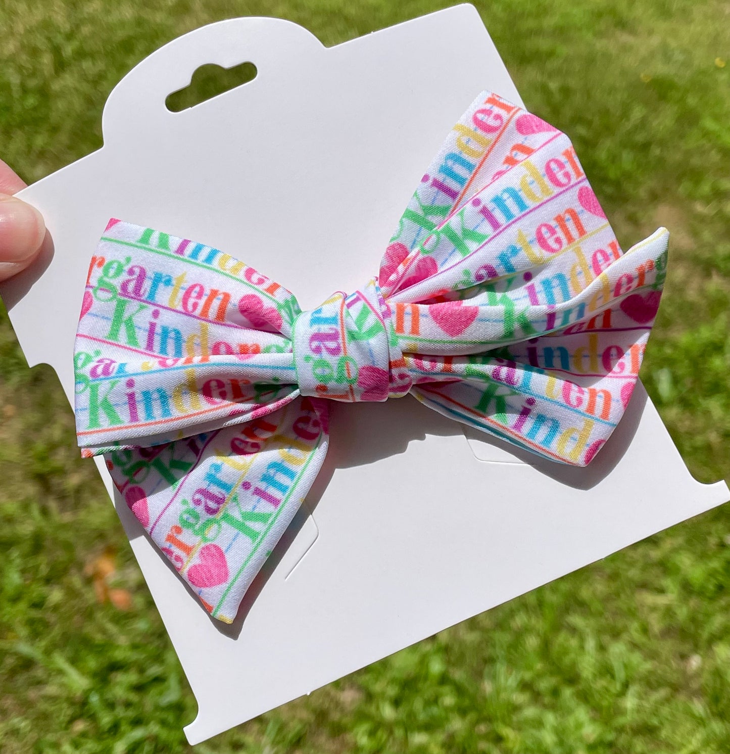 Colorful Grades 5in Hand Tied Bow