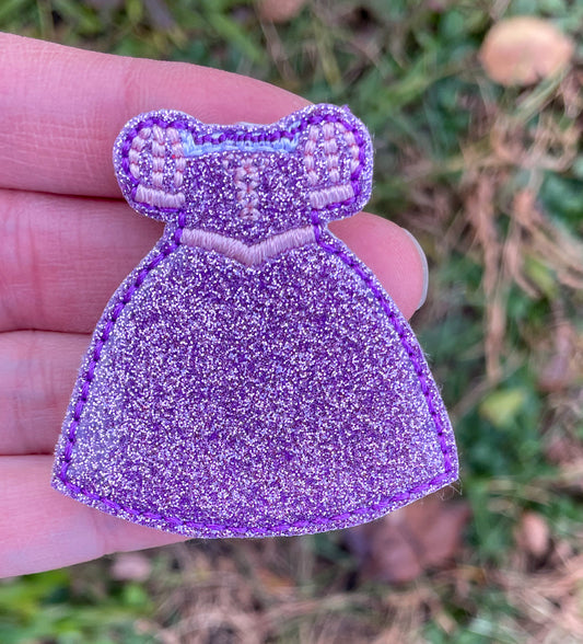 Purple Princess Dress Feltie