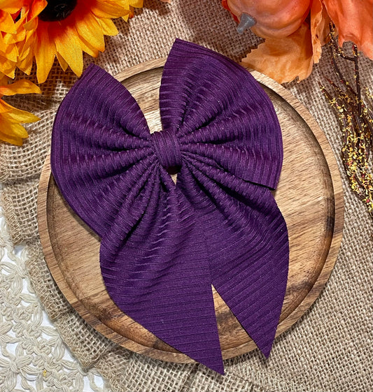 Royal Purple Ribbed Fabric