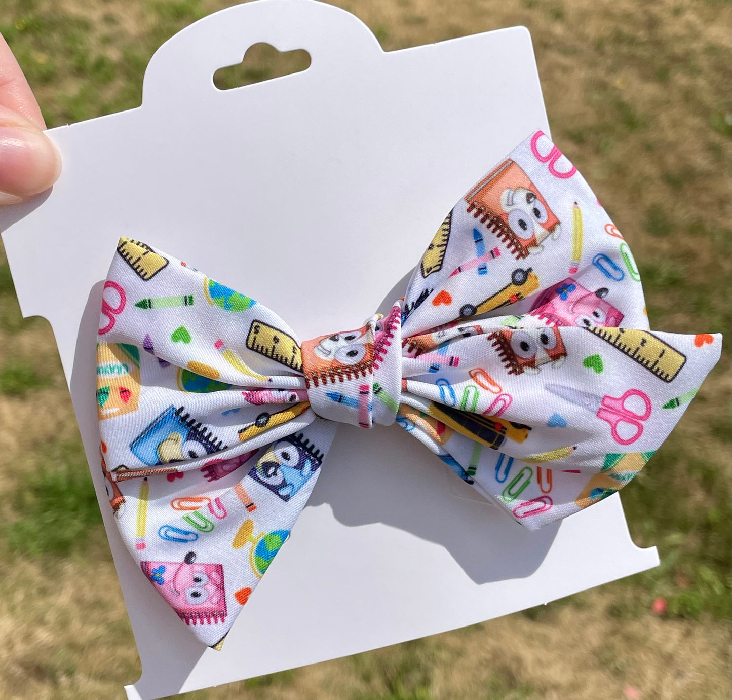 Heeler School Supplies 5in Hand Tied Bow