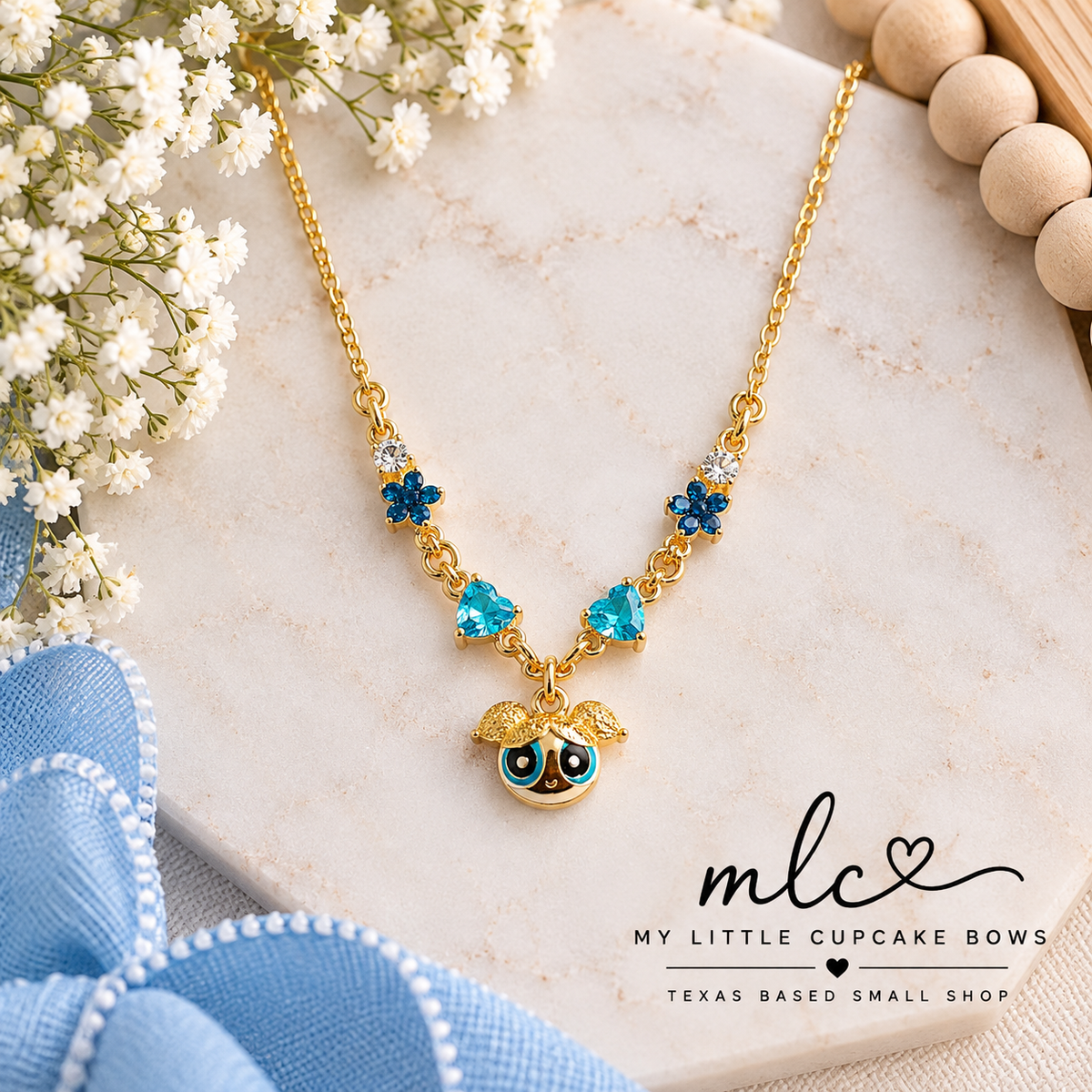 Power Puff Girls Charm Necklaces