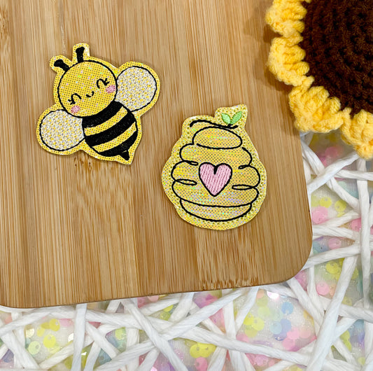 Bee & Honeycomb Felties