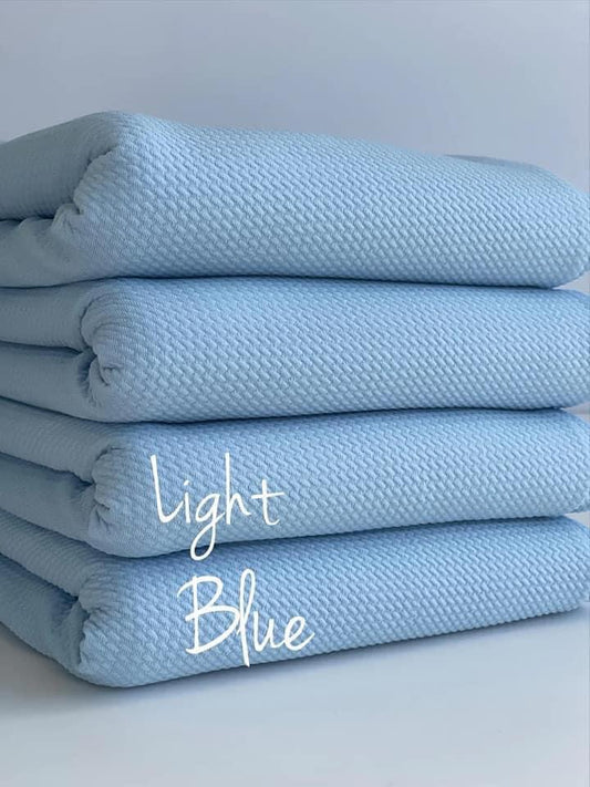 Light Blue Fabric Bow