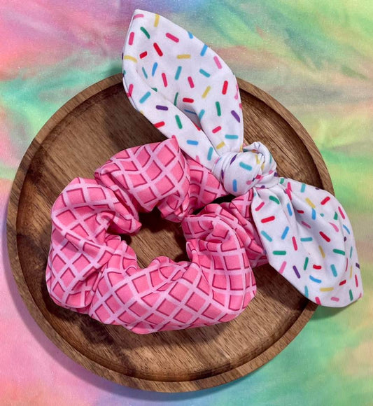 Sprinkle Two Tone Scrunchie