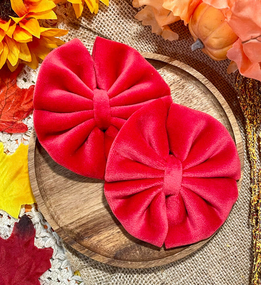 Cranberry Velvet Plushy Fabric