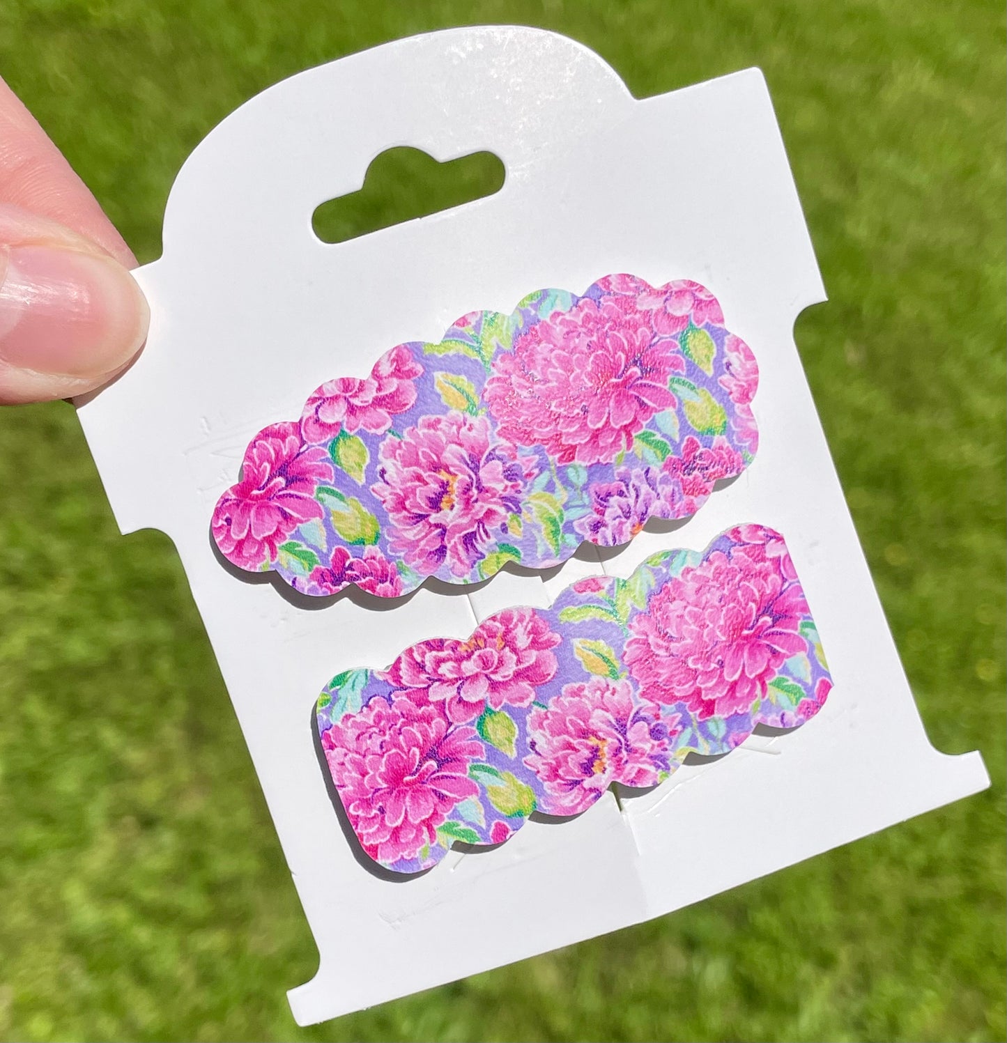 Purple Blooms Snap Clips