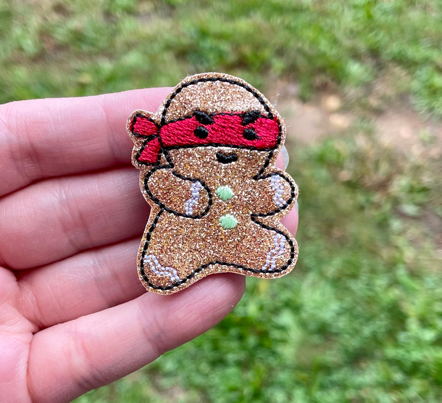 Ninja Gingerbread Feltie